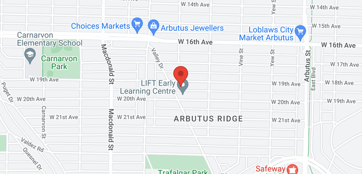 map of 2480 W 19TH AVENUE